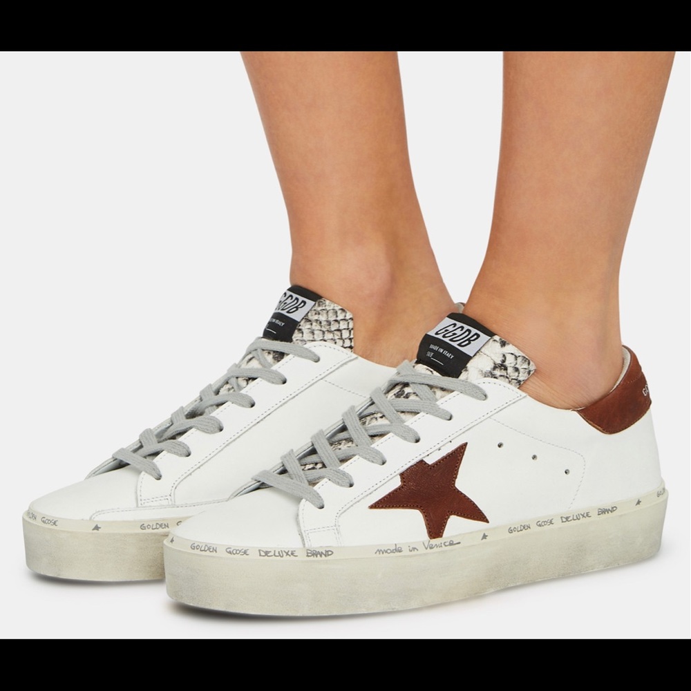 Golden Goose Hi Star Low Top Leather Sneakers Size 37 (US7)